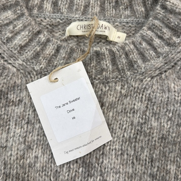 NWT Christy Dawn The Jane Sweater Dove XS - Picture 3 of 9